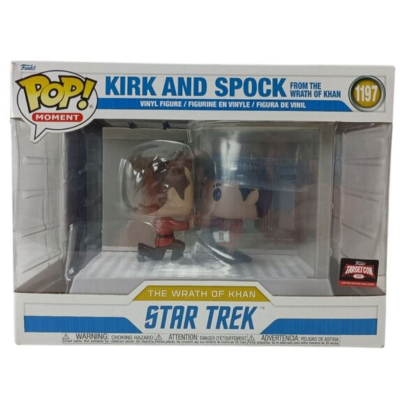 Funko Pop! Moment Star Trek Captain Kirk and Spock #1197 Target Con New - Picture 1 of 7